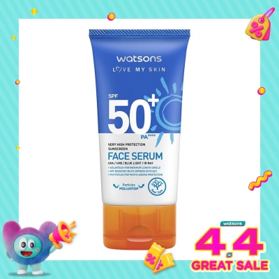 WATSONS - Very High Protection Sunscreen Face Serum SPF50+ PA++++ 50ml