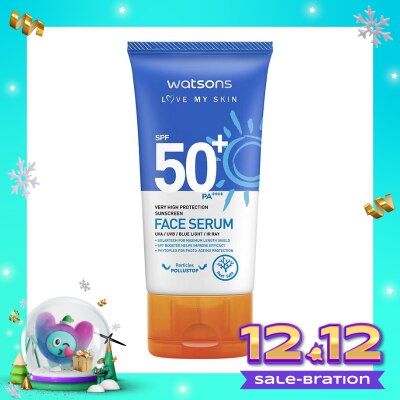 WATSONS Very High Protection Sunscreen Face Serum SPF50+ PA++++ 50ml