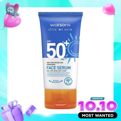 WATSONS COLLECTION Very High Protection Sunscreen Face Serum SPF50+ PA++++ 50ml image