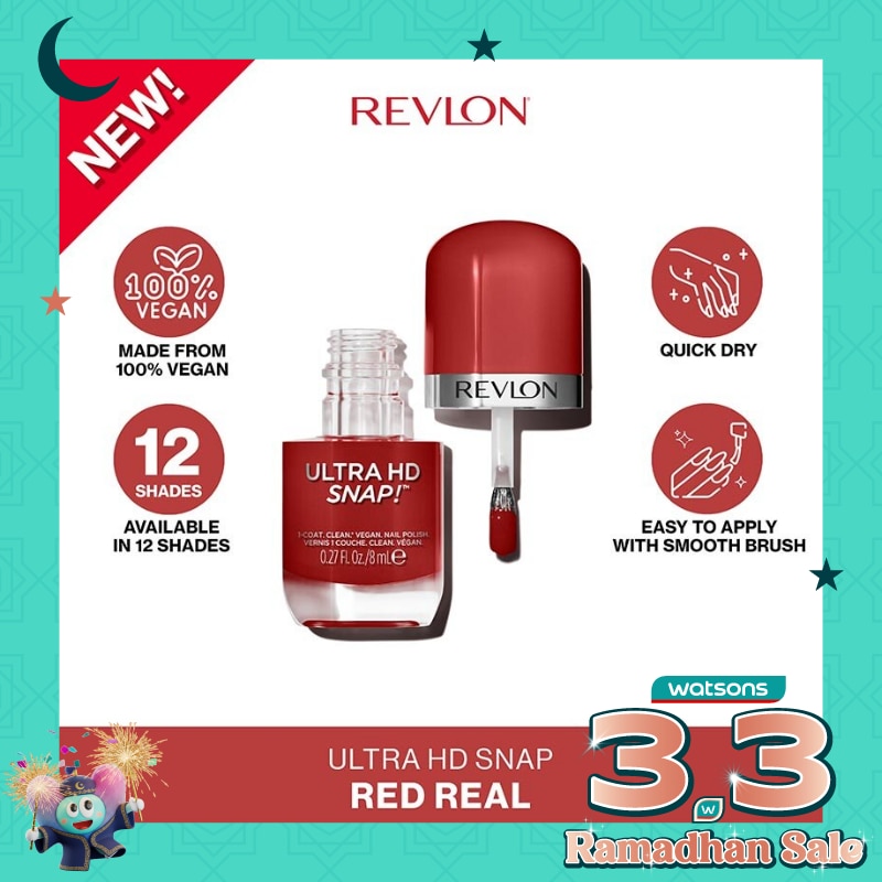 Revlon Ultra HD Snaps Nail Polish - Red And Real
