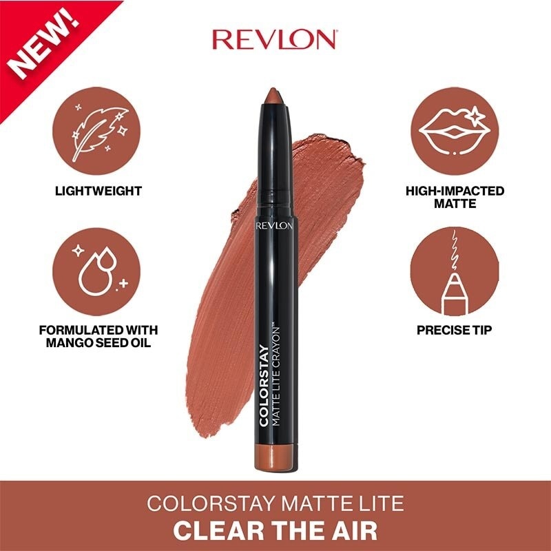 Revlon Colorstay Matte Lite Crayon 002 Clear The Air