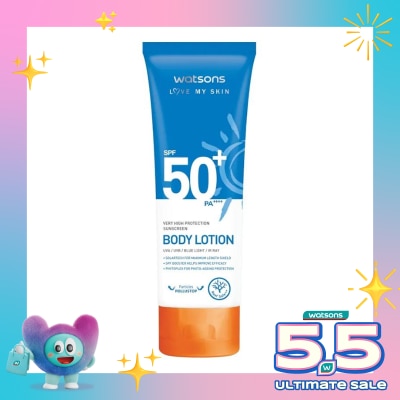WATSONS - Very High Protection Sunscreen Body Lotion SPF50+ PA++++ 100ml