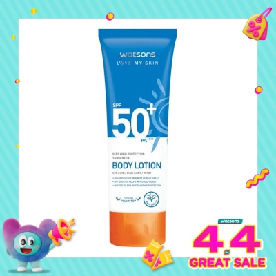 WATSONS - Very High Protection Sunscreen Body Lotion SPF50+ PA++++ 100ml