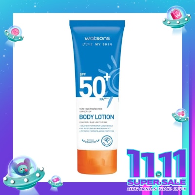 WATSONS Very High Protection Sunscreen Body Lotion SPF50+ PA++++ 100ml
