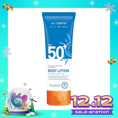 WATSONS Very High Protection Sunscreen Body Lotion SPF50+ PA++++ 100ml
