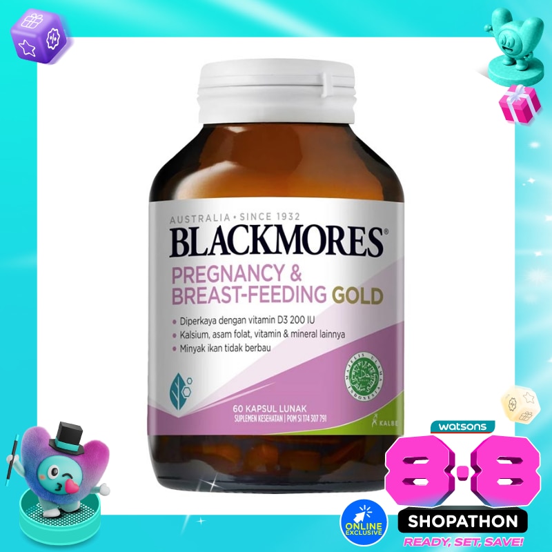 Blackmores Pregnancy & Breast Feeding Gold 60'S image