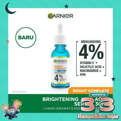 GARNIER Bright Complete Anti Acne Booster Serum 30ml