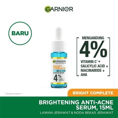 GARNIER Bright Complete Anti Acne Booster Serum 15ml