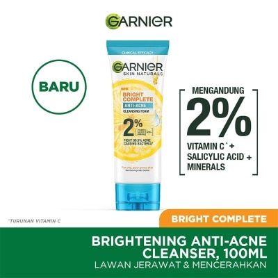 GARNIER Bright Complete Anti-Acne Facial Foam 100ml