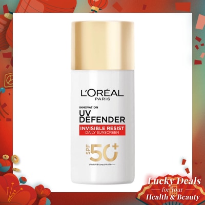 L'OREAL UV Defender Serum Protector Sunscreen Invisible Resist SPF 50+ PA++++ 50ml