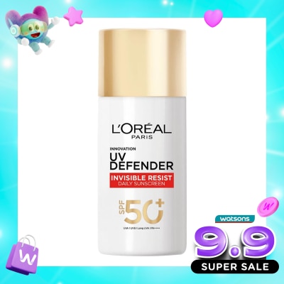 L'OREAL - UV Defender Serum Protector Sunscreen Invisible Resist SPF 50+ PA++++ 50ml image