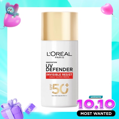 L'OREAL UV Defender Serum Protector Sunscreen Invisible Resist SPF 50+ PA++++ 50ml image