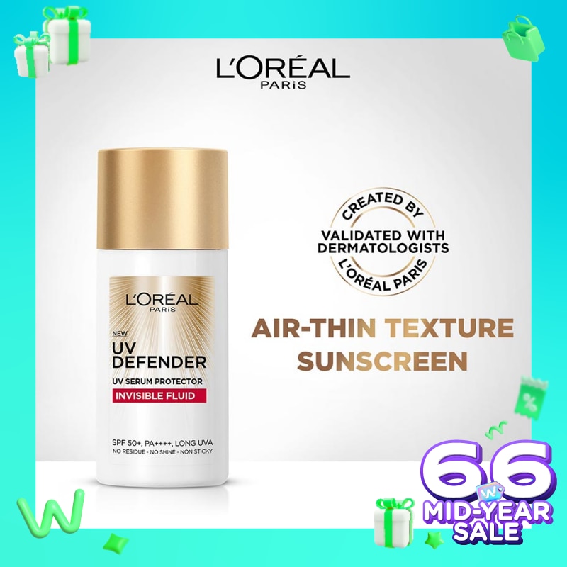 UV Defender Invisible Fluid Sunscreen SPF50+ PA++++