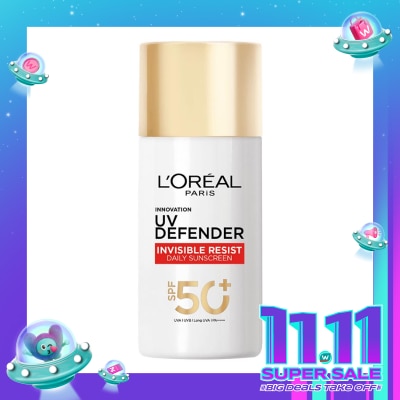 L'OREAL UV Defender Serum Protector Sunscreen Invisible Resist SPF 50+ PA++++ 50ml