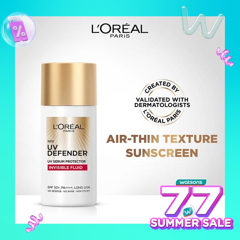 UV Defender Invisible Fluid Sunscreen SPF50+ PA++++