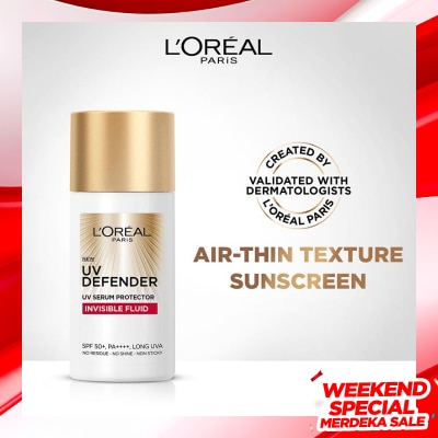 L'OREAL L'Oreal UV Defender Invisible Fluid Sunscreen SPF50+ PA++++ 50ml