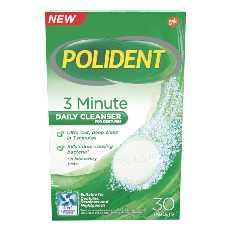 POLIDENT DAILY CLEANSER 30'S