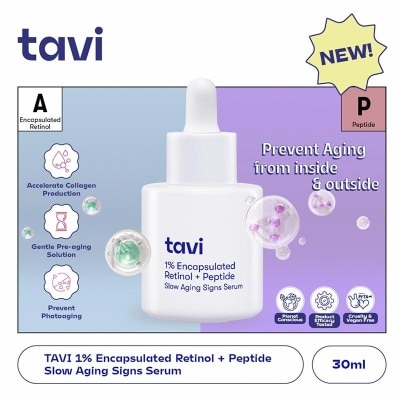 TAVI 1% Encapsulated Retinol + Peptide Slow Aging Signs Serum 30 ml