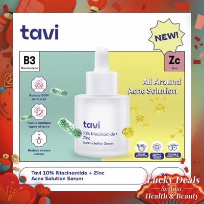 TAVI 10% Niacinamide + Zinc Acne Solution Serum 30 ml