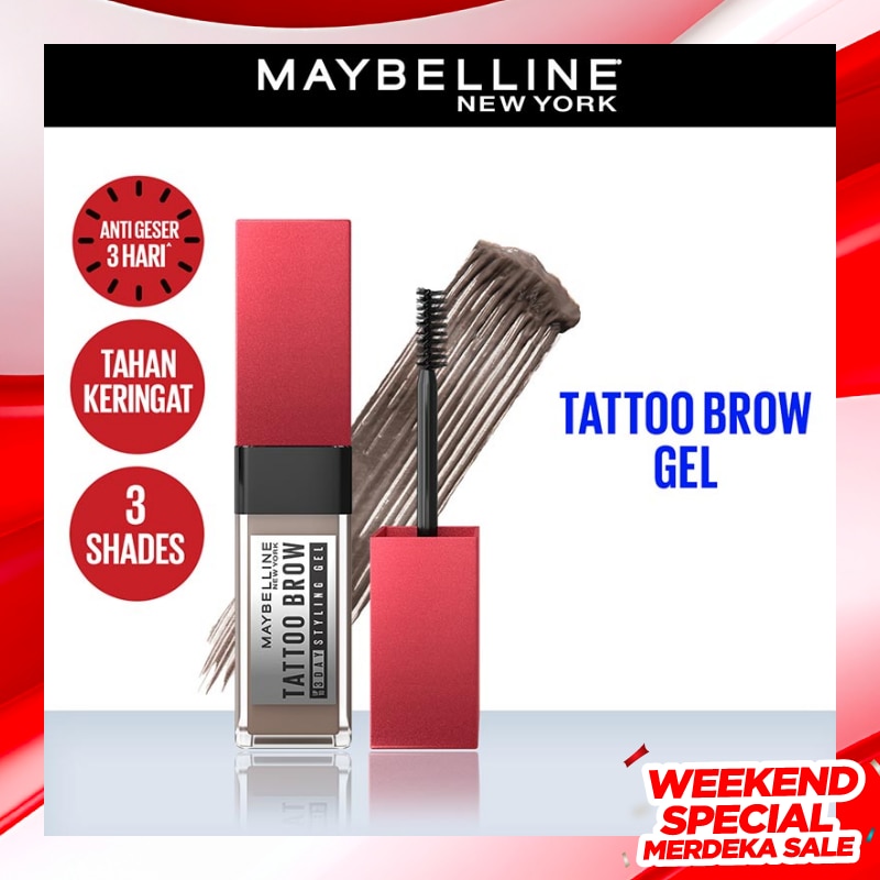 MAYBELLINE Tattoo Brow 3 Day Styling Gel Grey Brown