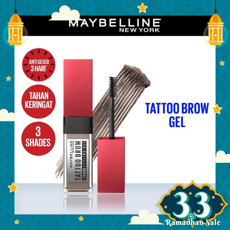 MAYBELLINE Tattoo Brow 3 Day Styling Gel Grey Brown