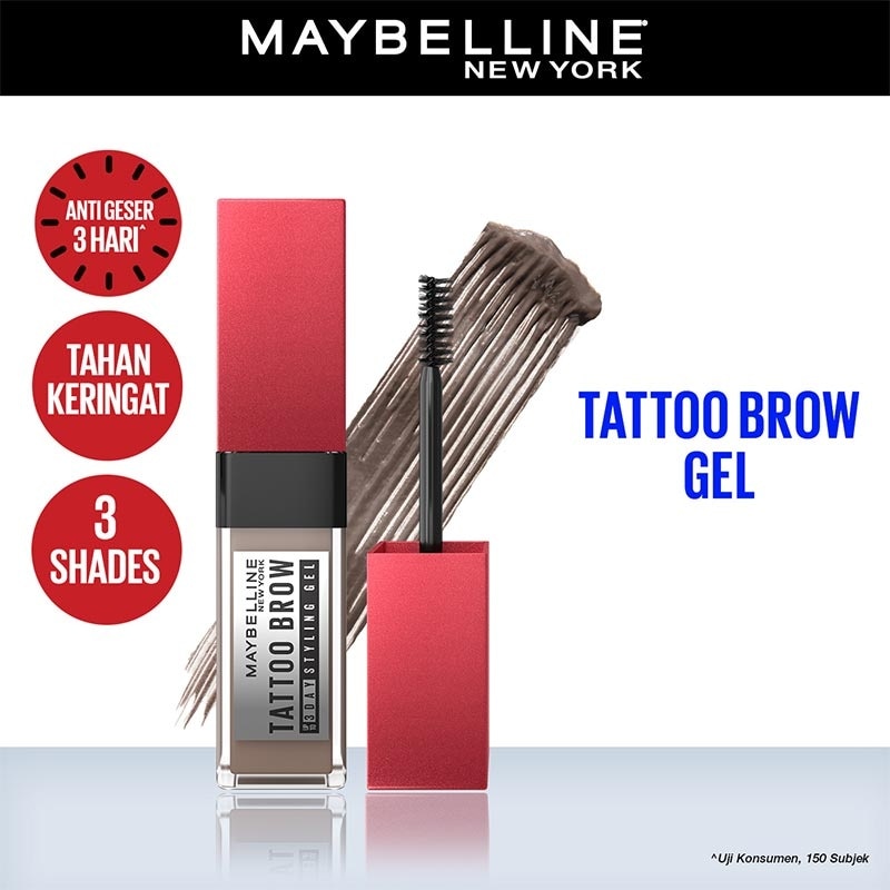 MAYBELLINE Tattoo Brow 3 Day Styling Gel Grey Brown