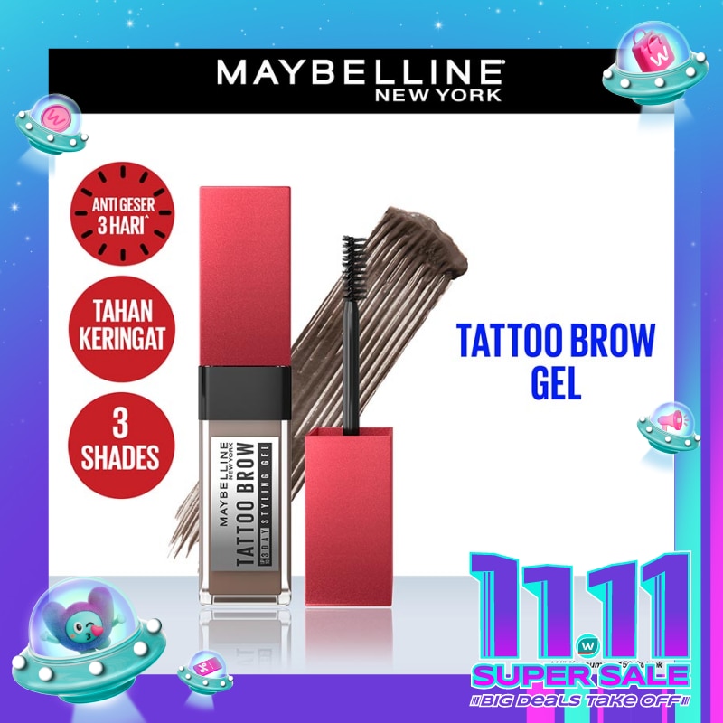 MAYBELLINE Tattoo Brow 3 Day Styling Gel Medium Brown