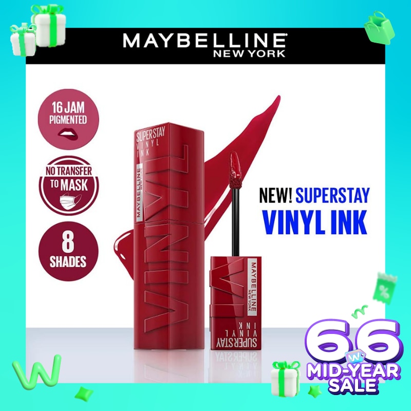 Promo Harga Maybelline Superstay Vinyl Ink 10 Lippy  - Watsons