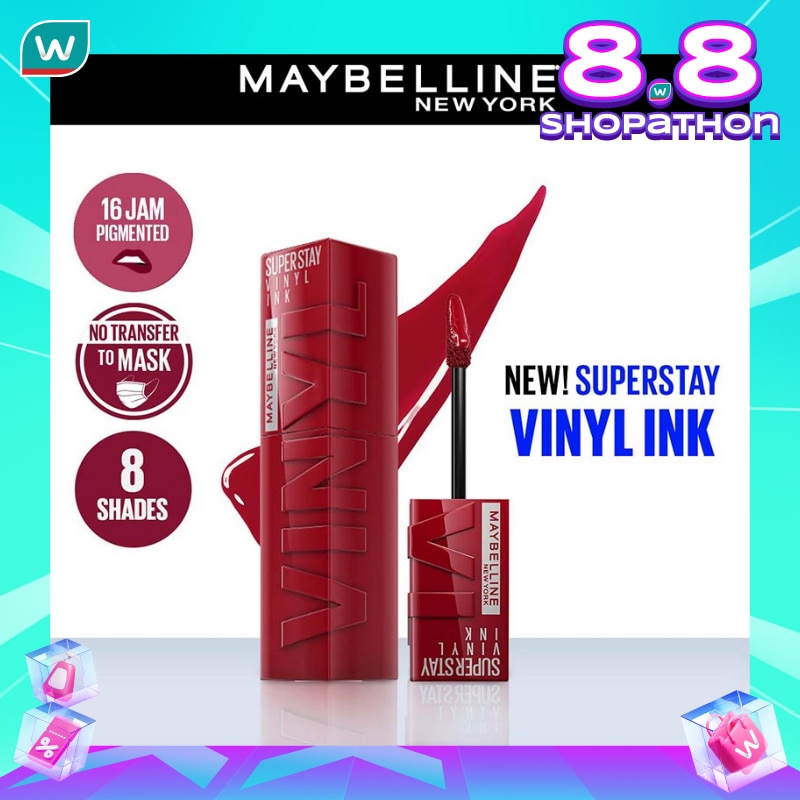 Promo Harga Maybelline Superstay Vinyl Ink 10 Lippy  - Watsons