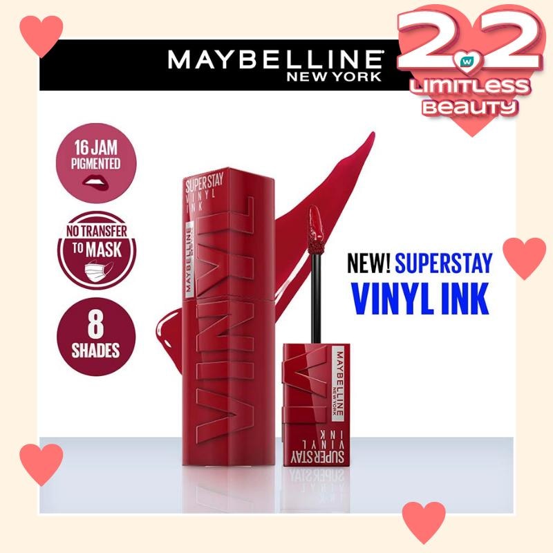 Superstay Vinyl Ink Tint 10 Lippy - LipTint Transferproof &. Tahan Lama 16 Jam