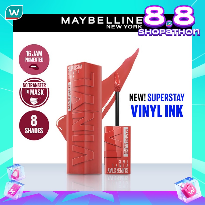 Promo Harga Maybelline Superstay Vinyl Ink 60 Mischievous  - Watsons