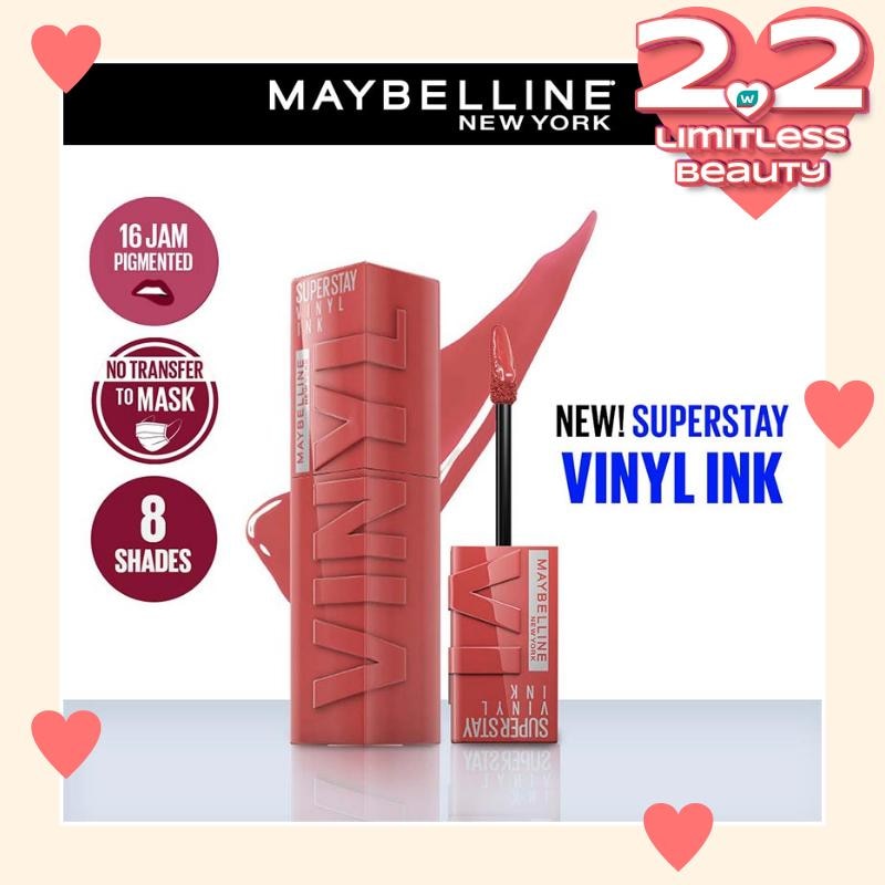 Superstay Vinyl Ink Tint 15 Peachy - LipTint Transferproof &. Tahan Lama 16 Jam