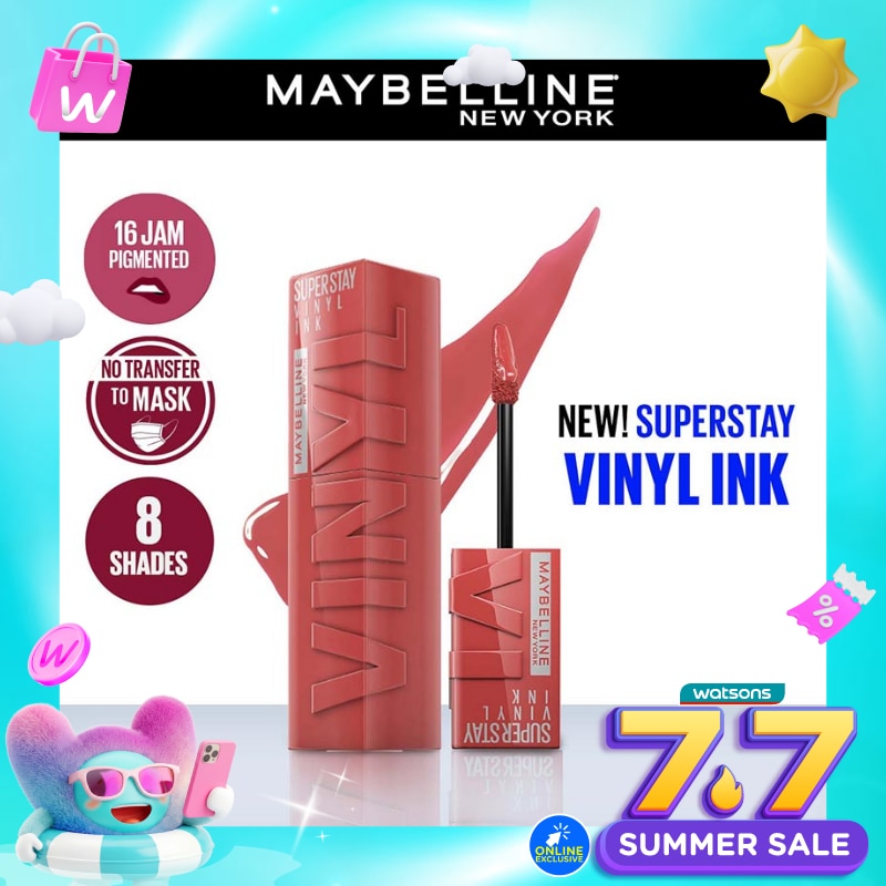 Superstay Vinyl Ink Tint 15 Peachy - LipTint Transferproof &. Tahan Lama 16 Jam
