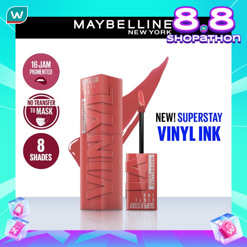Promo Harga Maybelline Superstay Vinyl Ink 65 Saucy  - Watsons