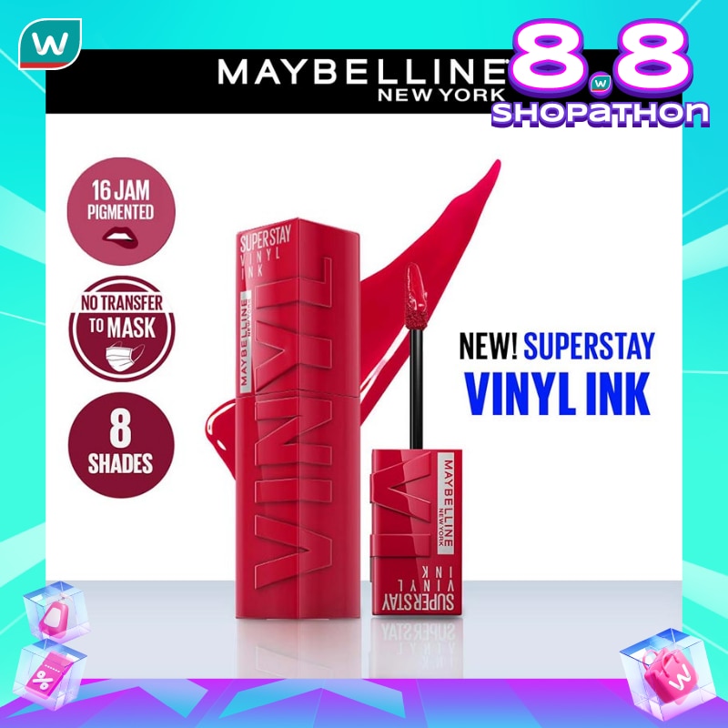 Promo Harga Maybelline Superstay Vinyl Ink 50 Wicked  - Watsons