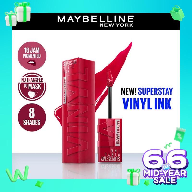 Promo Harga Maybelline Superstay Vinyl Ink 50 Wicked  - Watsons