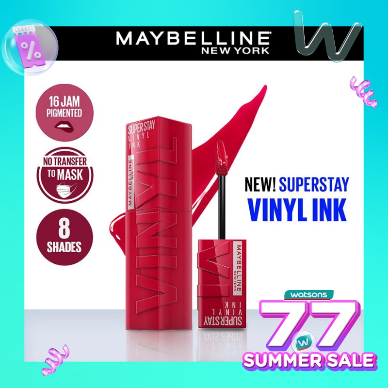 Promo Harga Maybelline Superstay Vinyl Ink 50 Wicked  - Watsons