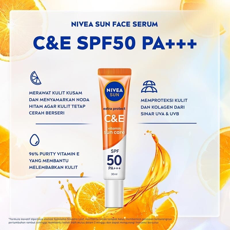 Nivea Sun Face Serum Extra Protect C&E SPF50+ PA+++ 30ml