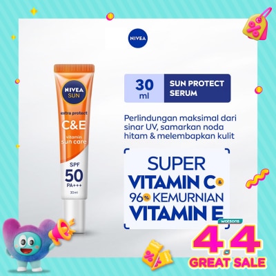 NIVEA - Nivea Sun Face Serum Extra Protect C&E SPF50+ PA+++ 30ml