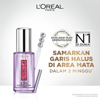 L'OREAL Triple Roller 2.5% Hyaluron + Caffeine  Eye Serum