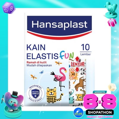 HANSAPLAST - Plester Anak Elastis Fun Kids isi 10 P3K Kain image