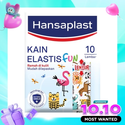 HANSAPLAST Plester Anak Elastis Fun Kids isi 10 P3K Kain image