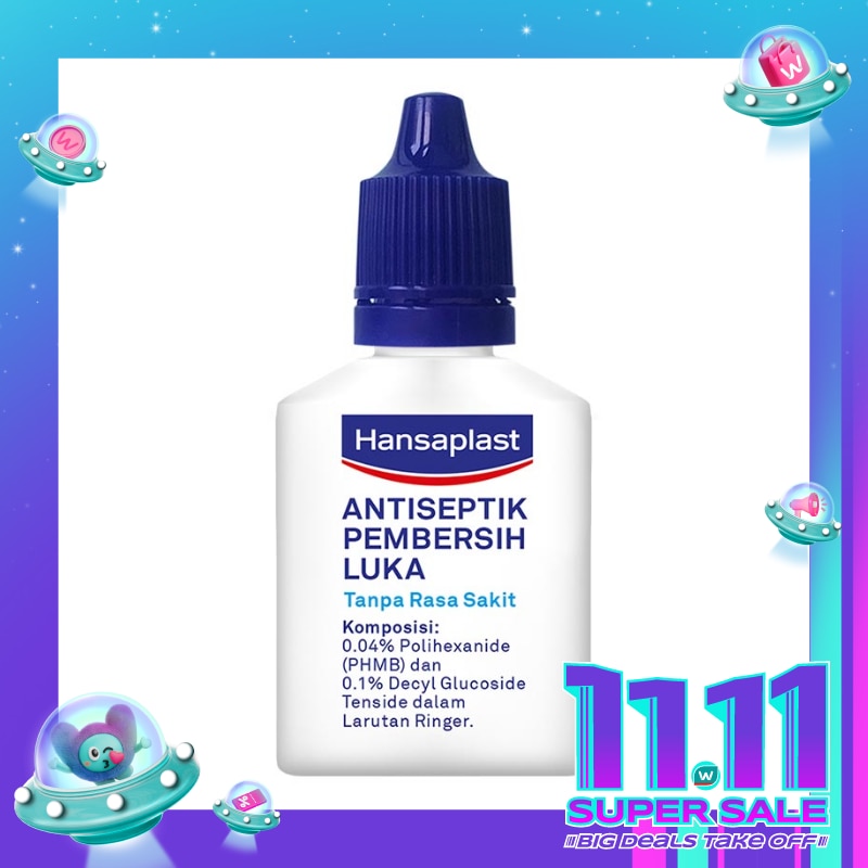 Hansaplast Antiseptik Tetes 20mL - Pembersih Luka Tanpa Rasa Perih