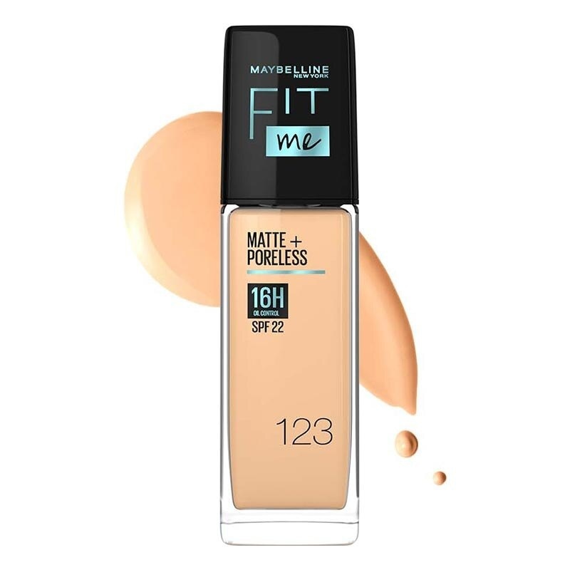 Fit Me! Matte + Poreless Liquid Matte Foundation Pump 123 - Soft Nude