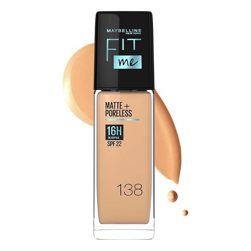 Fit Me! Matte + Poreless Liquid Matte Foundation Pump 138 - Warm Cashew