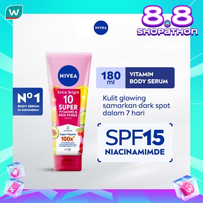 NIVEA Nivea Body Serum Extra Bright 10 Super Vitamins SPF15 180ml
