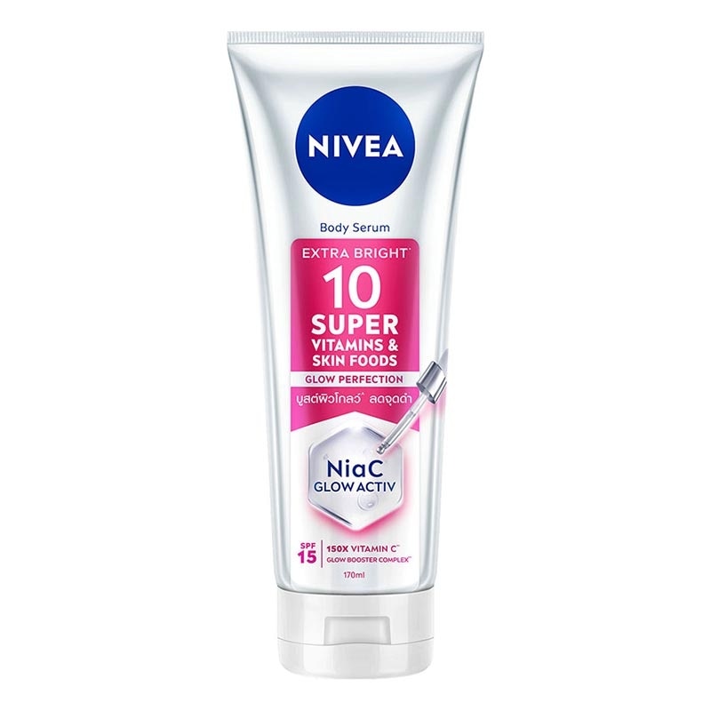 Nivea Body Serum Extra Bright 10 Super Vitamins SPF15 180ml