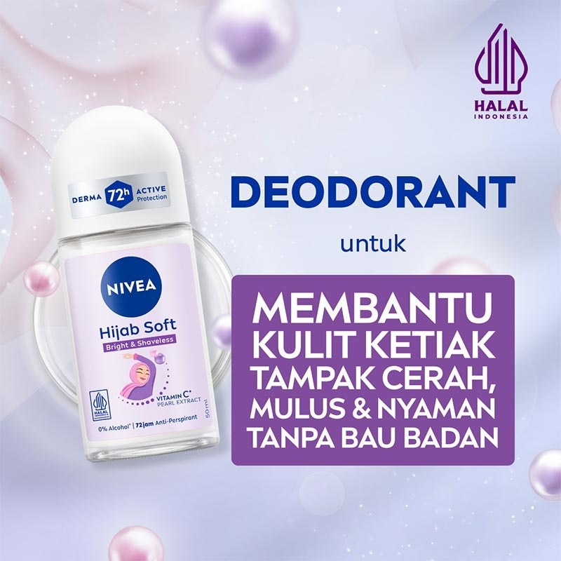 Nivea Deodorant Brightening Hijab Roll-On 50Ml