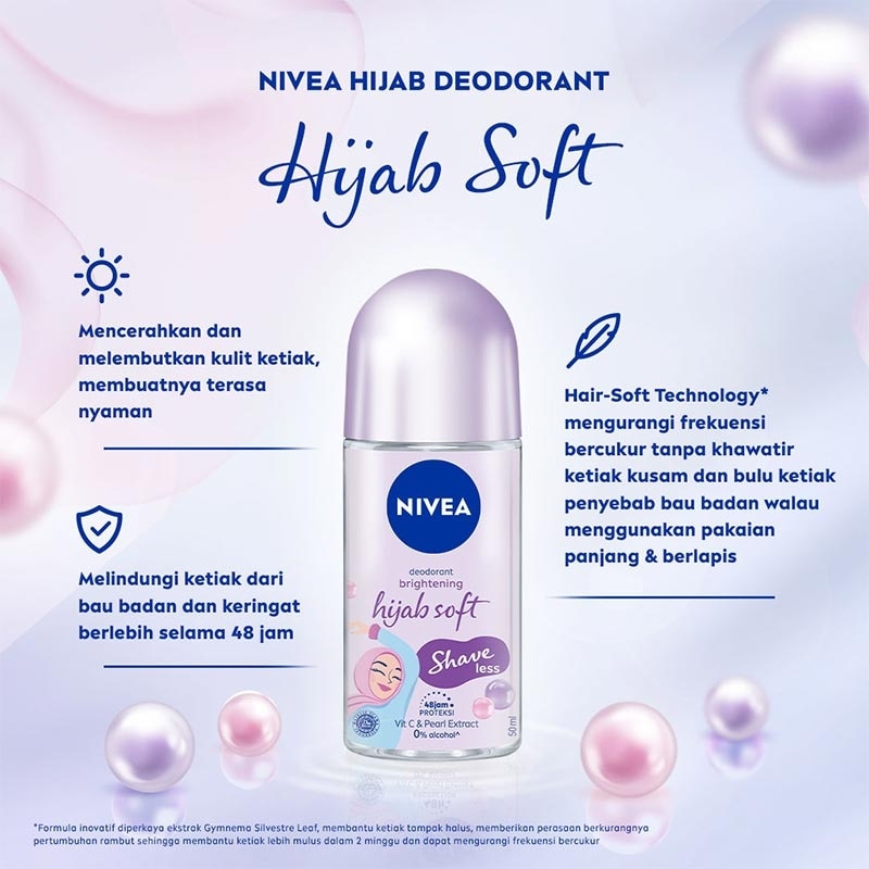 Nivea Deodorant Brightening Hijab Roll-On 50Ml