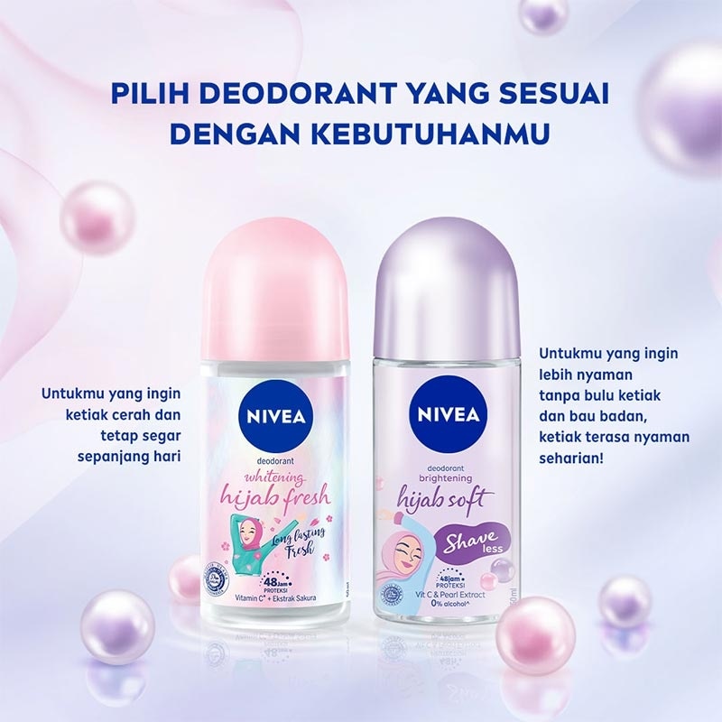 Nivea Deodorant Brightening Hijab Roll-On 50Ml